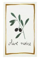Black Olive Linen Tea Towel Set