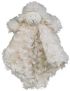 Swirlz Fur Lillie Ivory Lamb Plush Blankie