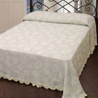 Seashell Matelasse Collection Bedspread (ATS BS Sizes: King 120 x 120 inches)